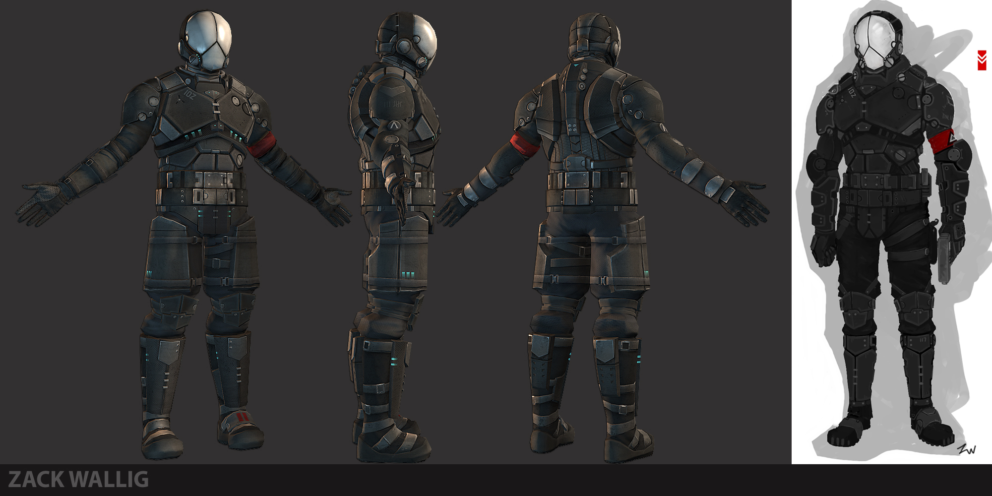 Future Combine concept model and texture